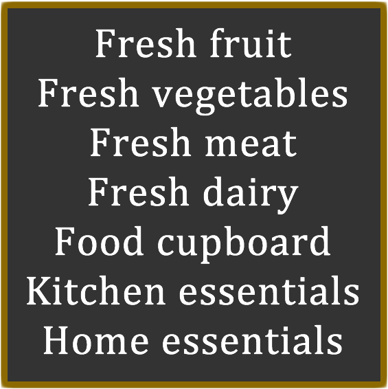 OneFresh chalkboard